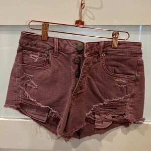 American Eagle Distressed Jean Shorts